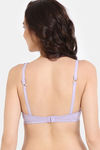 Zivame Padded Non Wired 3/4Th Coverage T-Shirt Bra - Pastel Lilac — thumbnail 2